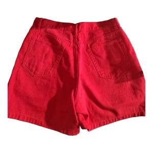 Liz Claiborne Lizwear Jeans Shorts Red 10 P